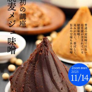伝統麦メジュ味噌づくり講座 伝統発酵文化協会