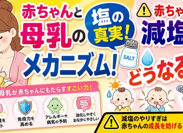 塩と離乳食、母乳にhも塩分がある、無塩危ない